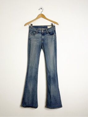 Rag & Bone Elephant Bell Jeans Low Rise Flare Denim Size 27 y2k